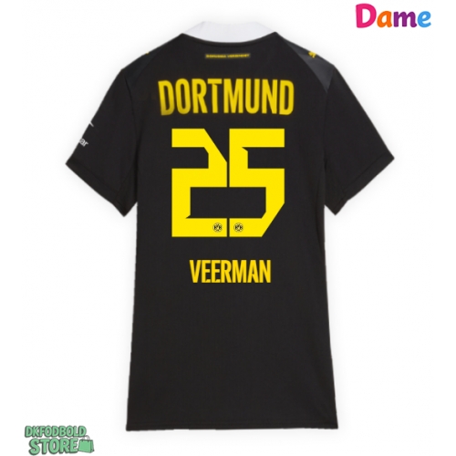 Borussia Dortmund Joey Veerman #25 Replika Udebanetrøje Dame 2026-27 Kortærmet